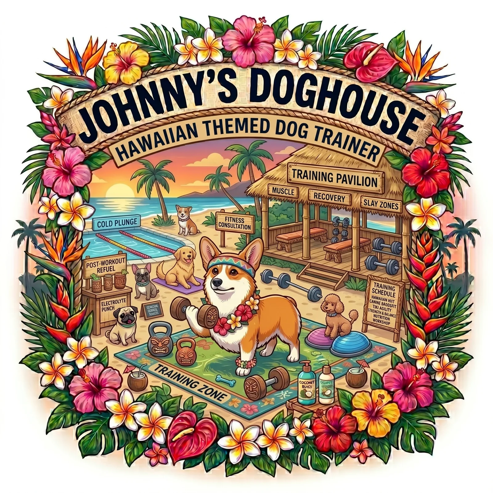 Hawaiian-themed dog training in Tempe